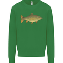 A Carp Fish Fishing Fisherman Kids Sweatshirt Jumper Irish Green