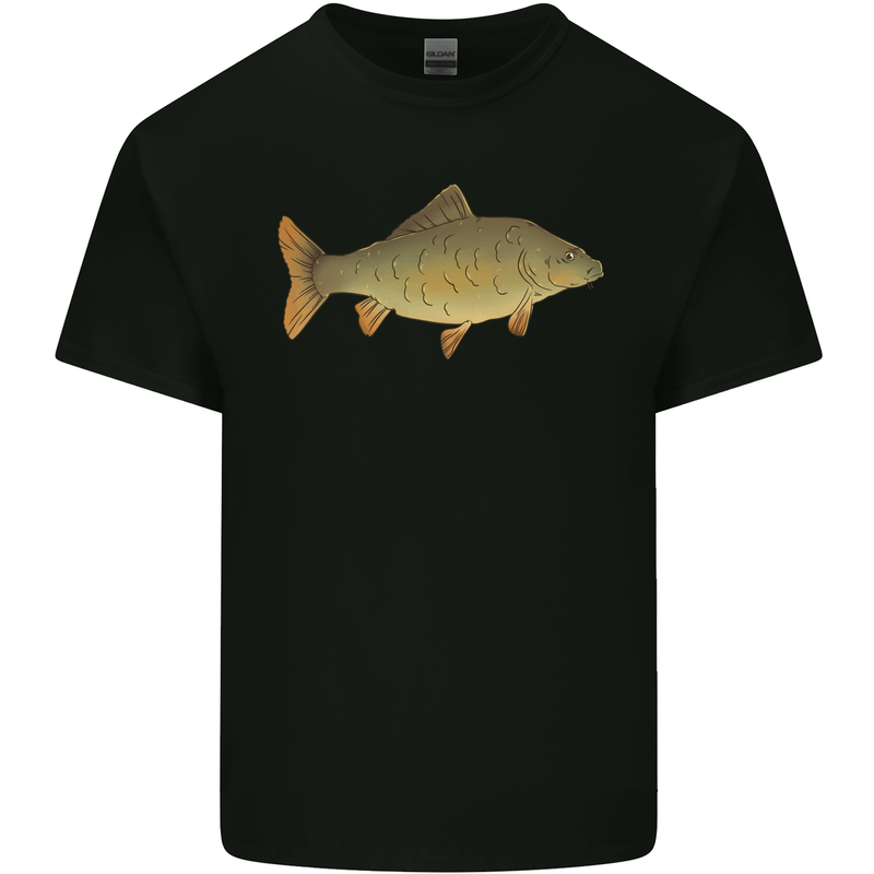 A Carp Fish Fishing Fisherman Kids T-Shirt Childrens Black