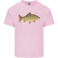 A Carp Fish Fishing Fisherman Kids T-Shirt Childrens Light Pink