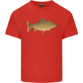 A Carp Fish Fishing Fisherman Kids T-Shirt Childrens Red