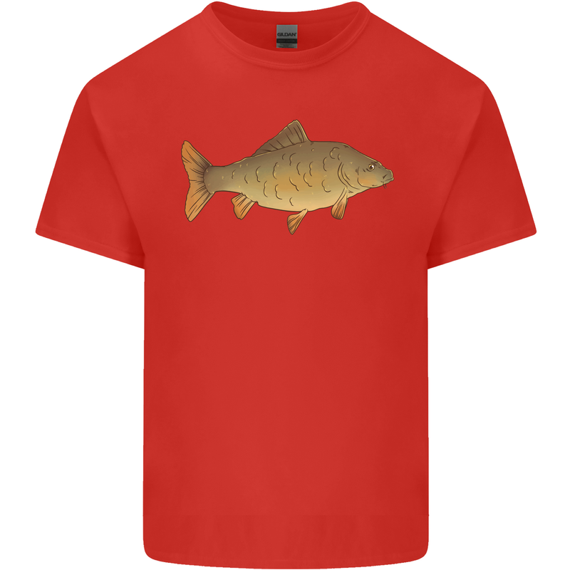 A Carp Fish Fishing Fisherman Kids T-Shirt Childrens Red