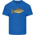 A Carp Fish Fishing Fisherman Kids T-Shirt Childrens Royal Blue