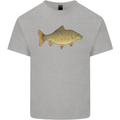 A Carp Fish Fishing Fisherman Kids T-Shirt Childrens Sports Grey