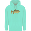 A Carp Fish Fishing Fisherman Mens 80% Cotton Hoodie Peppermint