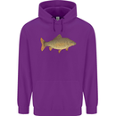 A Carp Fish Fishing Fisherman Mens 80% Cotton Hoodie Purple