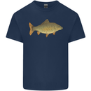 A Carp Fish Fishing Fisherman Mens Cotton T-Shirt Tee Top Navy Blue