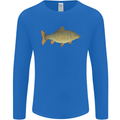 A Carp Fish Fishing Fisherman Mens Long Sleeve T-Shirt Royal Blue