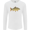 A Carp Fish Fishing Fisherman Mens Long Sleeve T-Shirt White