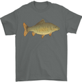 A Carp Fish Fishing Fisherman Mens T-Shirt 100% Cotton Charcoal