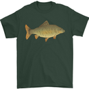 A Carp Fish Fishing Fisherman Mens T-Shirt 100% Cotton Forest Green