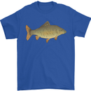 A Carp Fish Fishing Fisherman Mens T-Shirt 100% Cotton Royal Blue