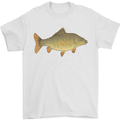 A Carp Fish Fishing Fisherman Mens T-Shirt 100% Cotton White