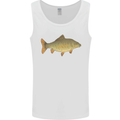 A Carp Fish Fishing Fisherman Mens Vest Tank Top White