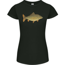 A Carp Fish Fishing Fisherman Womens Petite Cut T-Shirt Black