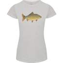 A Carp Fish Fishing Fisherman Womens Petite Cut T-Shirt Sports Grey