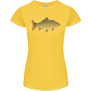 A Carp Fish Fishing Fisherman Womens Petite Cut T-Shirt Yellow