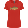 A Carp Fish Fishing Fisherman Womens Wider Cut T-Shirt Red