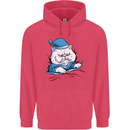 A Cat In Bed Under the Duvet Childrens Kids Hoodie Heliconia