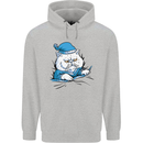 A Cat In Bed Under the Duvet Childrens Kids Hoodie Sports Grey