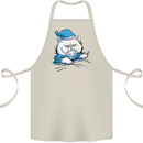 A Cat In Bed Under the Duvet Cotton Apron 100% Organic Natural