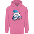 A Cat In Bed Under the Duvet Mens 80% Cotton Hoodie Azelea