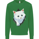 A Cat Rip Kids Sweatshirt Jumper Irish Green