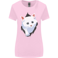 A Cat Rip Womens Wider Cut T-Shirt Light Pink