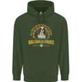 A Cavalier King Charles Spaniel Dog Childrens Kids Hoodie Forest Green