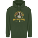A Cavalier King Charles Spaniel Dog Childrens Kids Hoodie Forest Green