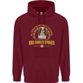 A Cavalier King Charles Spaniel Dog Childrens Kids Hoodie Maroon