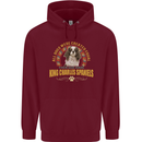 A Cavalier King Charles Spaniel Dog Childrens Kids Hoodie Maroon