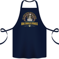 A Cavalier King Charles Spaniel Dog Cotton Apron 100% Organic Navy Blue