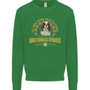 A Cavalier King Charles Spaniel Dog Kids Sweatshirt Jumper Irish Green