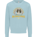 A Cavalier King Charles Spaniel Dog Kids Sweatshirt Jumper Light Blue