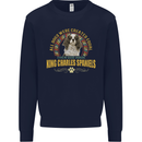 A Cavalier King Charles Spaniel Dog Kids Sweatshirt Jumper Navy Blue