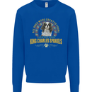 A Cavalier King Charles Spaniel Dog Kids Sweatshirt Jumper Royal Blue