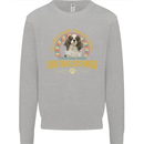 A Cavalier King Charles Spaniel Dog Kids Sweatshirt Jumper Sports Grey