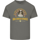 A Cavalier King Charles Spaniel Dog Kids T-Shirt Childrens Charcoal
