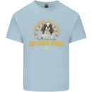 A Cavalier King Charles Spaniel Dog Kids T-Shirt Childrens Light Blue