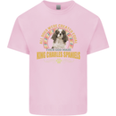 A Cavalier King Charles Spaniel Dog Kids T-Shirt Childrens Light Pink