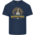 A Cavalier King Charles Spaniel Dog Kids T-Shirt Childrens Navy Blue