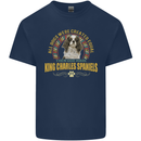 A Cavalier King Charles Spaniel Dog Kids T-Shirt Childrens Navy Blue