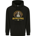 A Cavalier King Charles Spaniel Dog Mens 80% Cotton Hoodie Black