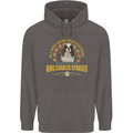 A Cavalier King Charles Spaniel Dog Mens 80% Cotton Hoodie Charcoal