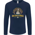 A Cavalier King Charles Spaniel Dog Mens Long Sleeve T-Shirt Navy Blue