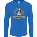 A Cavalier King Charles Spaniel Dog Mens Long Sleeve T-Shirt Royal Blue