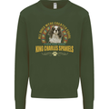 A Cavalier King Charles Spaniel Dog Mens Sweatshirt Jumper Forest Green