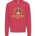 A Cavalier King Charles Spaniel Dog Mens Sweatshirt Jumper Heliconia
