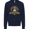 A Cavalier King Charles Spaniel Dog Mens Sweatshirt Jumper Navy Blue
