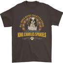 A Cavalier King Charles Spaniel Dog Mens T-Shirt 100% Cotton Dark Chocolate